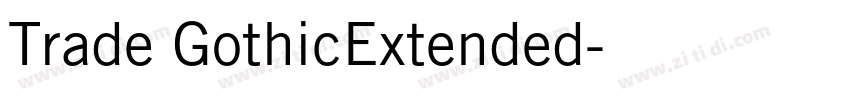 Trade GothicExtended字体转换